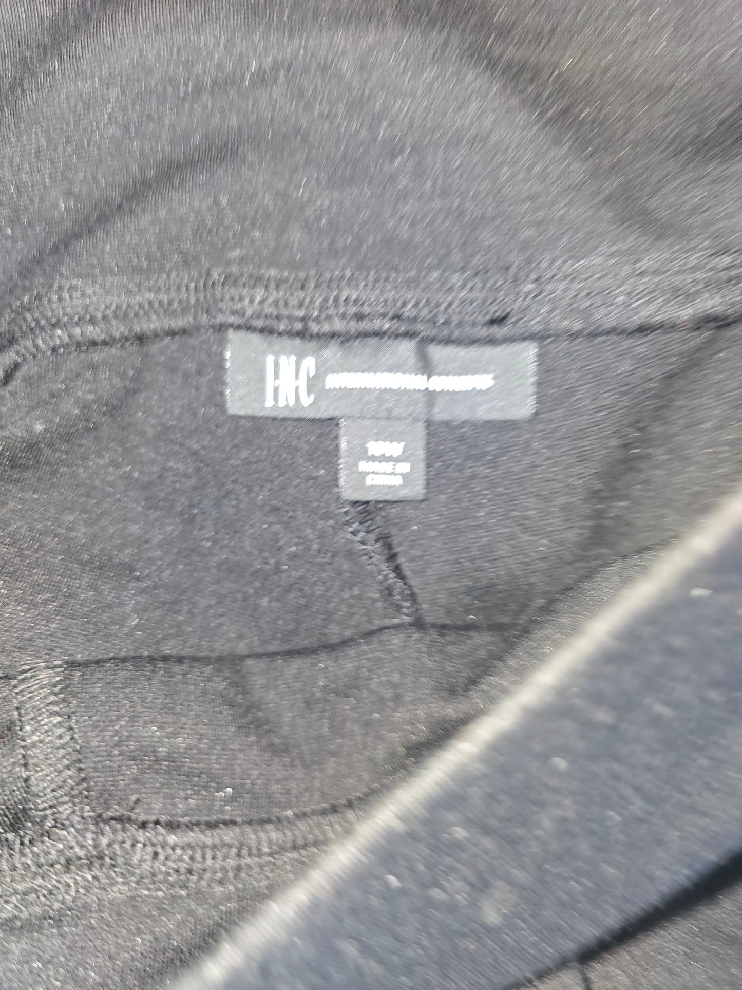 Pre-loved INC Concepts Black Leggings with Sequin Side Stripe - Sparkle Detail