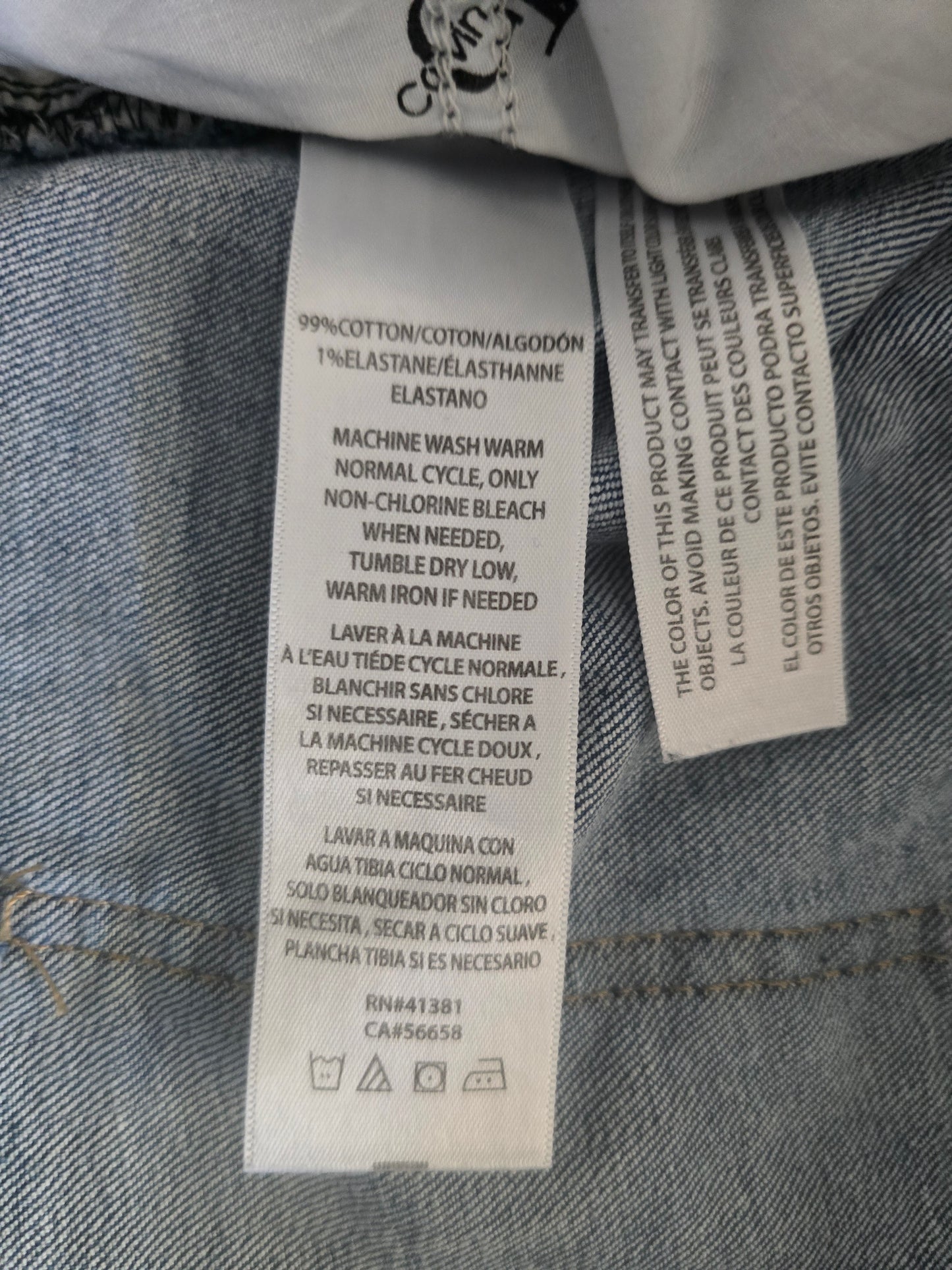 Calvin Klein Jeans Women's Plus Size Distressed Denim - Light Wash - Size 16W