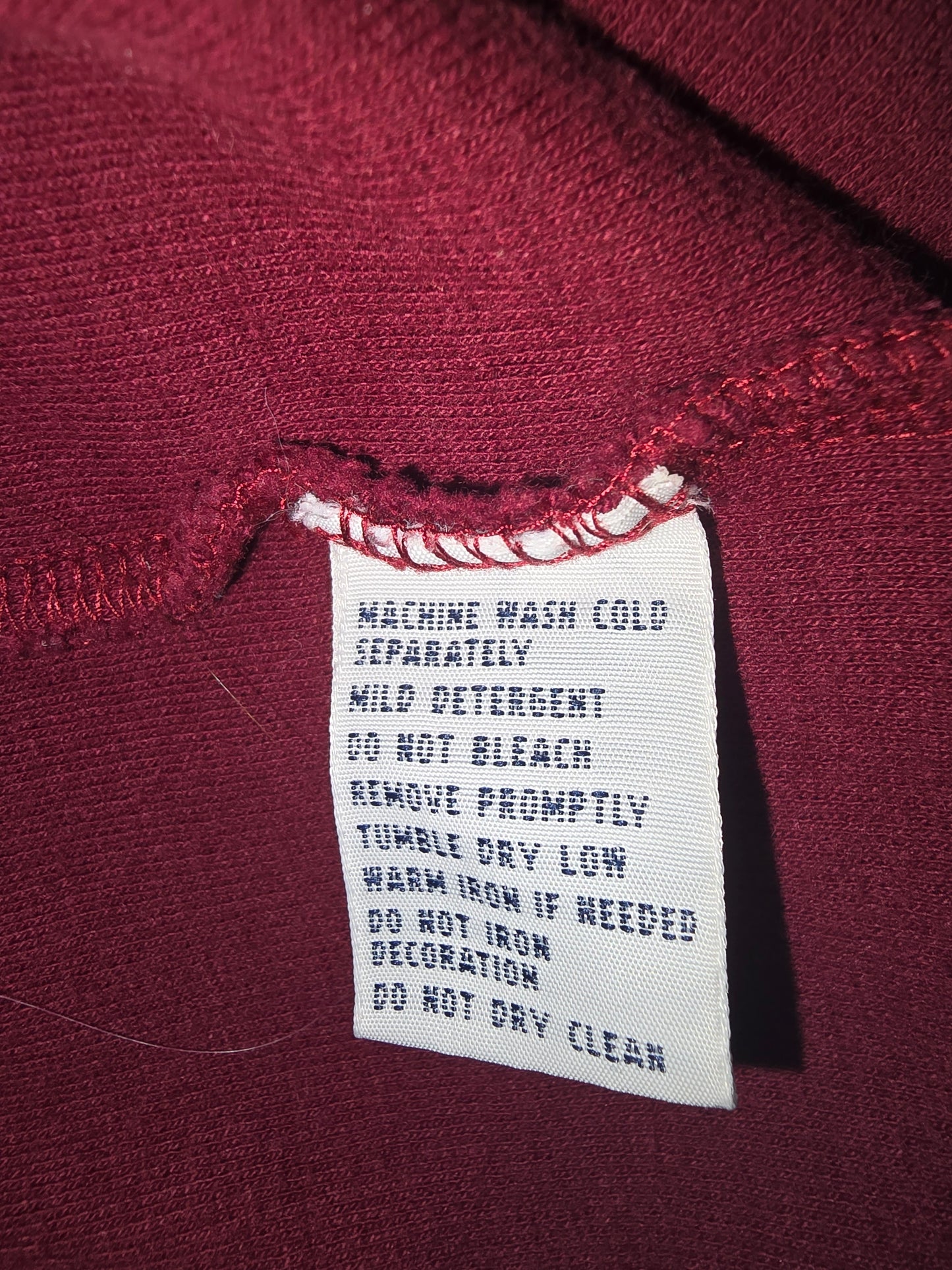 Used Polo Ralph Lauren Maroon Quarter-Zip Horse Logo Small