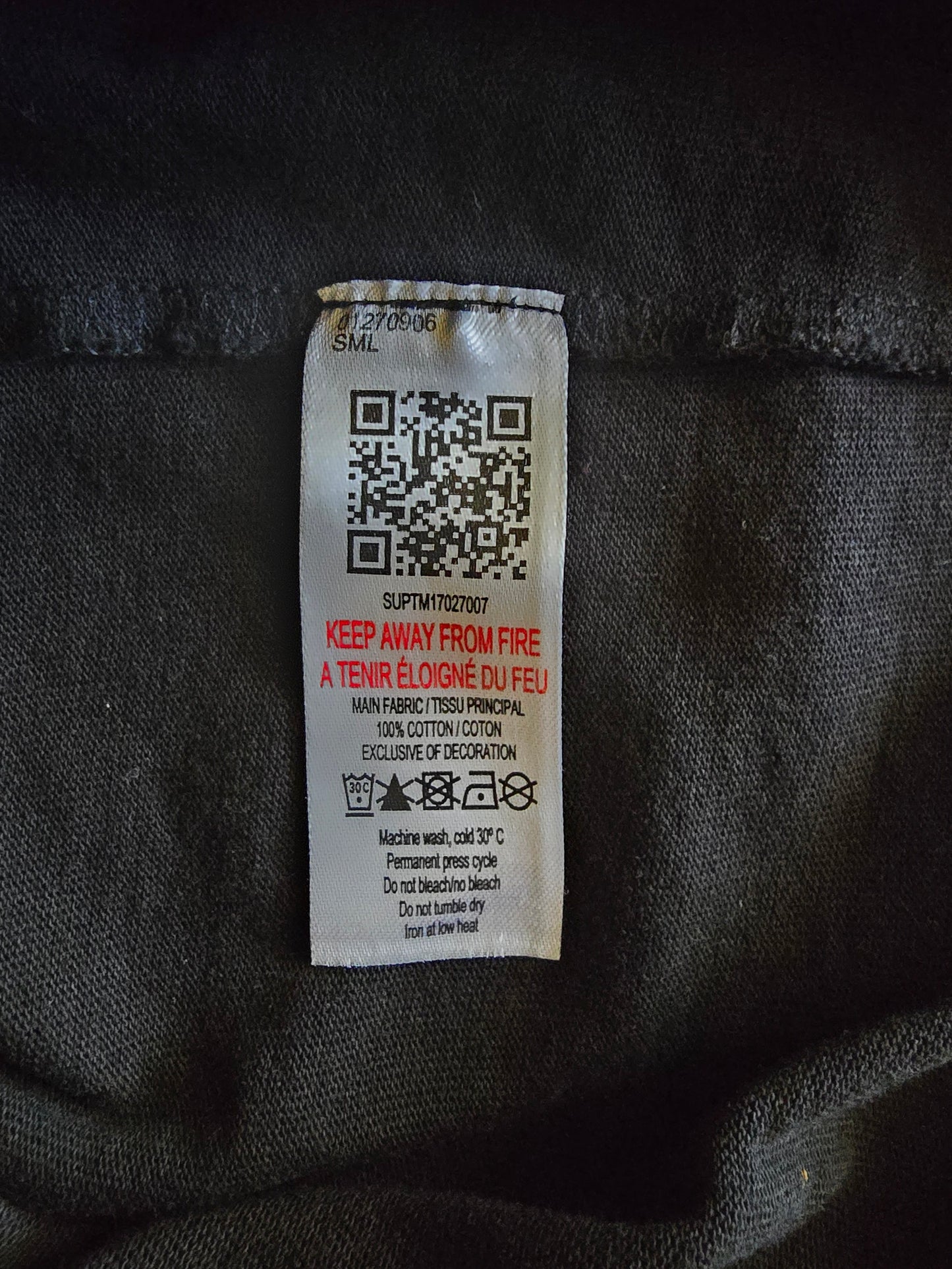 Pre-loved Black Supply & Demand Graphic Tee Small