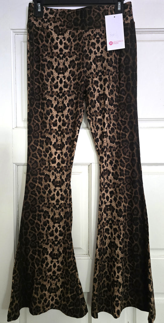 New with Tags Leopard Print Flare Pants - Statement Style