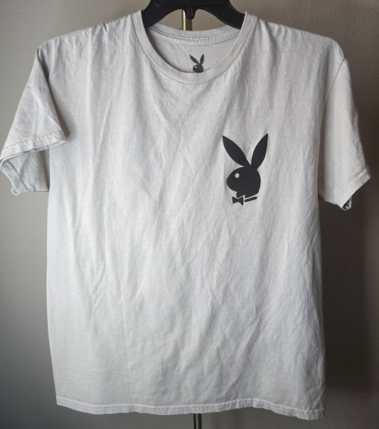 Pre-loved Playboy Bunny Logo T-Shirt -Beige Tee
