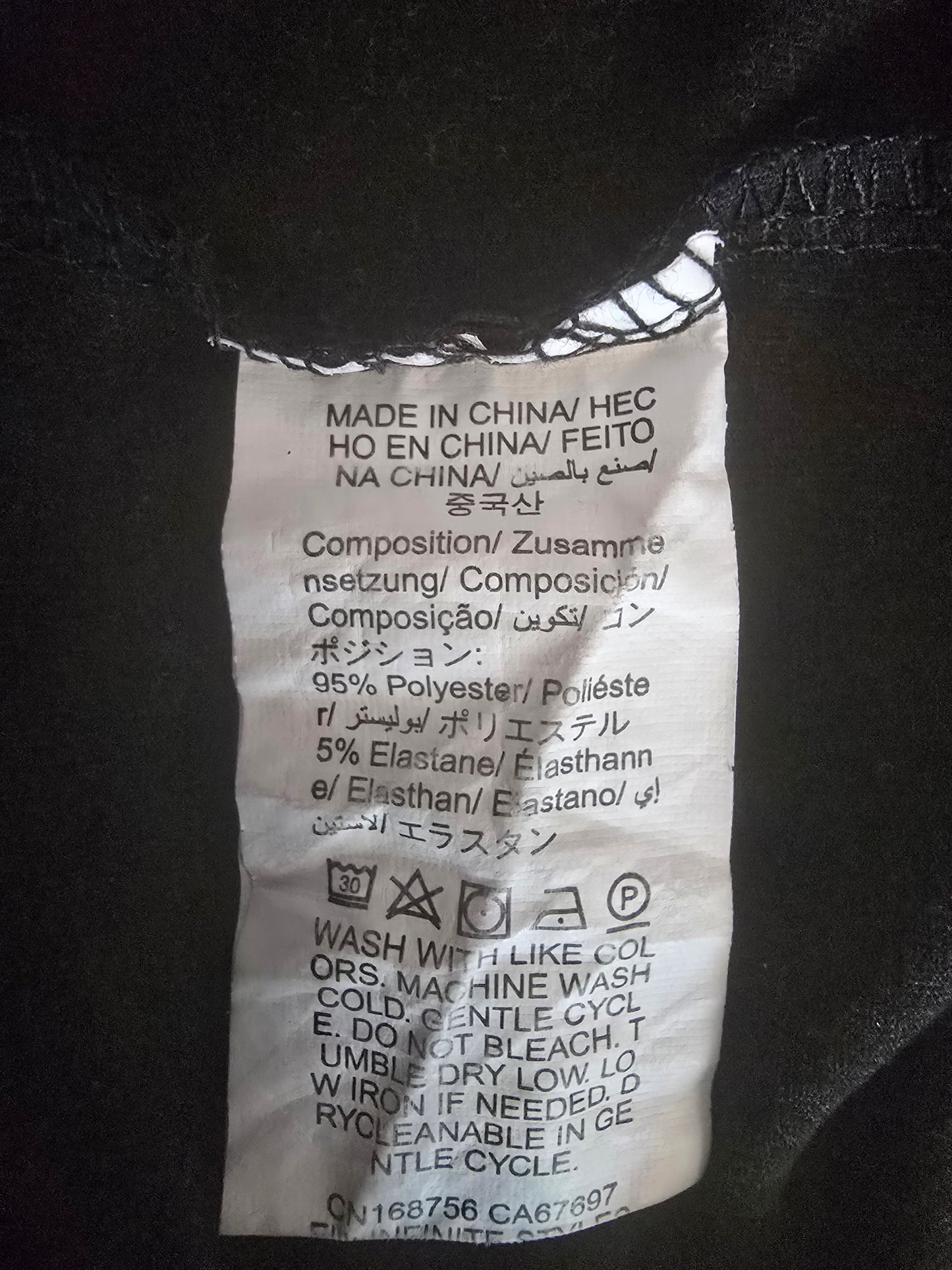 Pre-loved Black Graphic T-Shirt - Gothic Lettering & Crosses