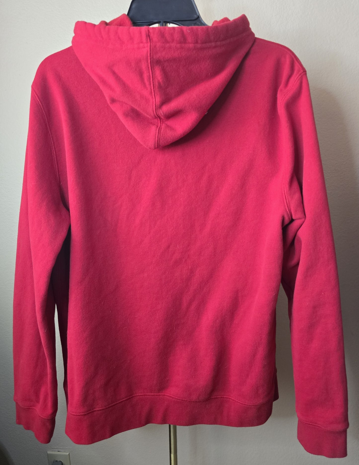 Pre-loved Tek Gear Red Hoodie - Pullover Sweatshirt with Pocket