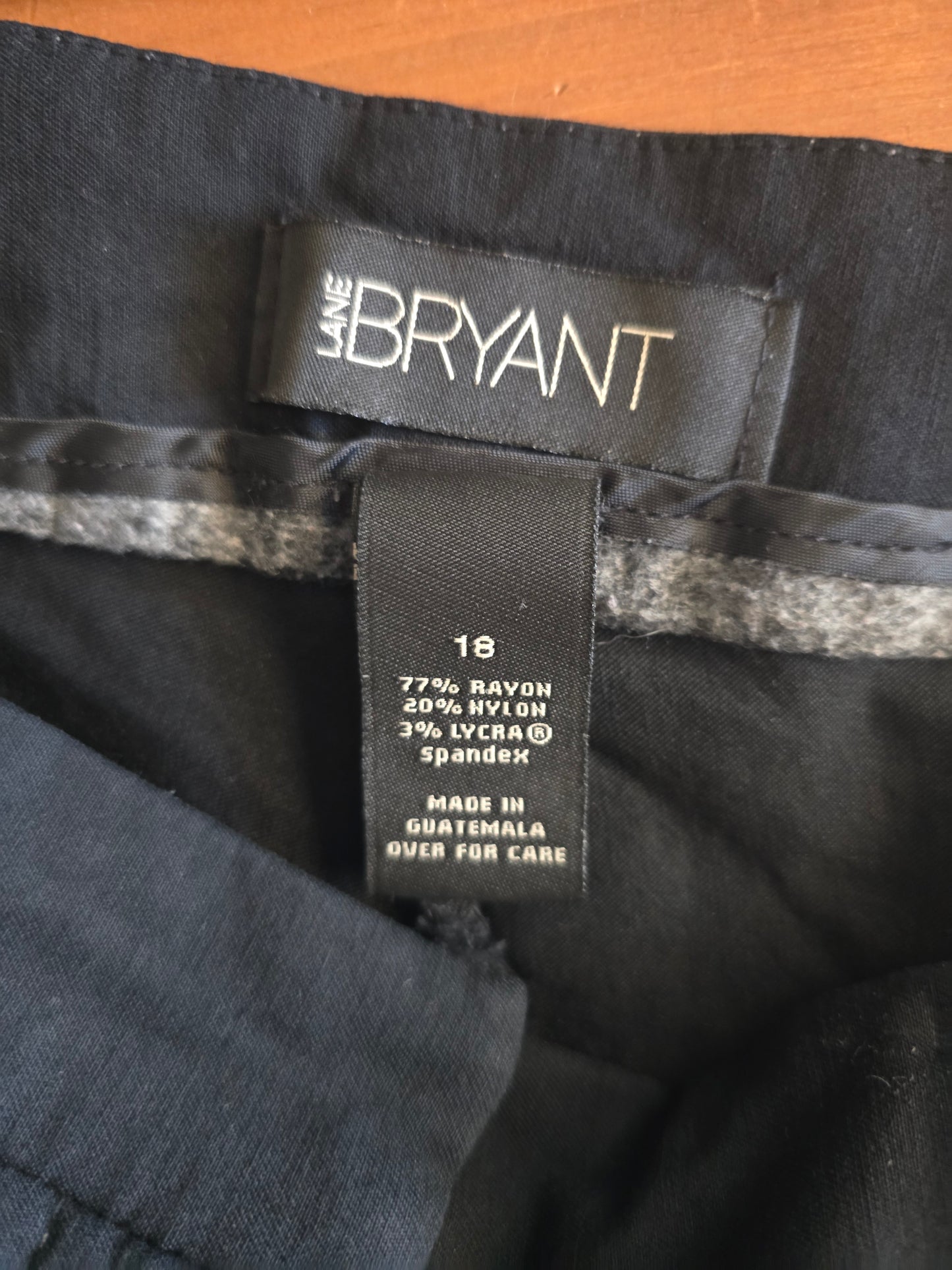 Pre-loved Lane Bryant Black Stretch Capri Pants - Everyday Essential