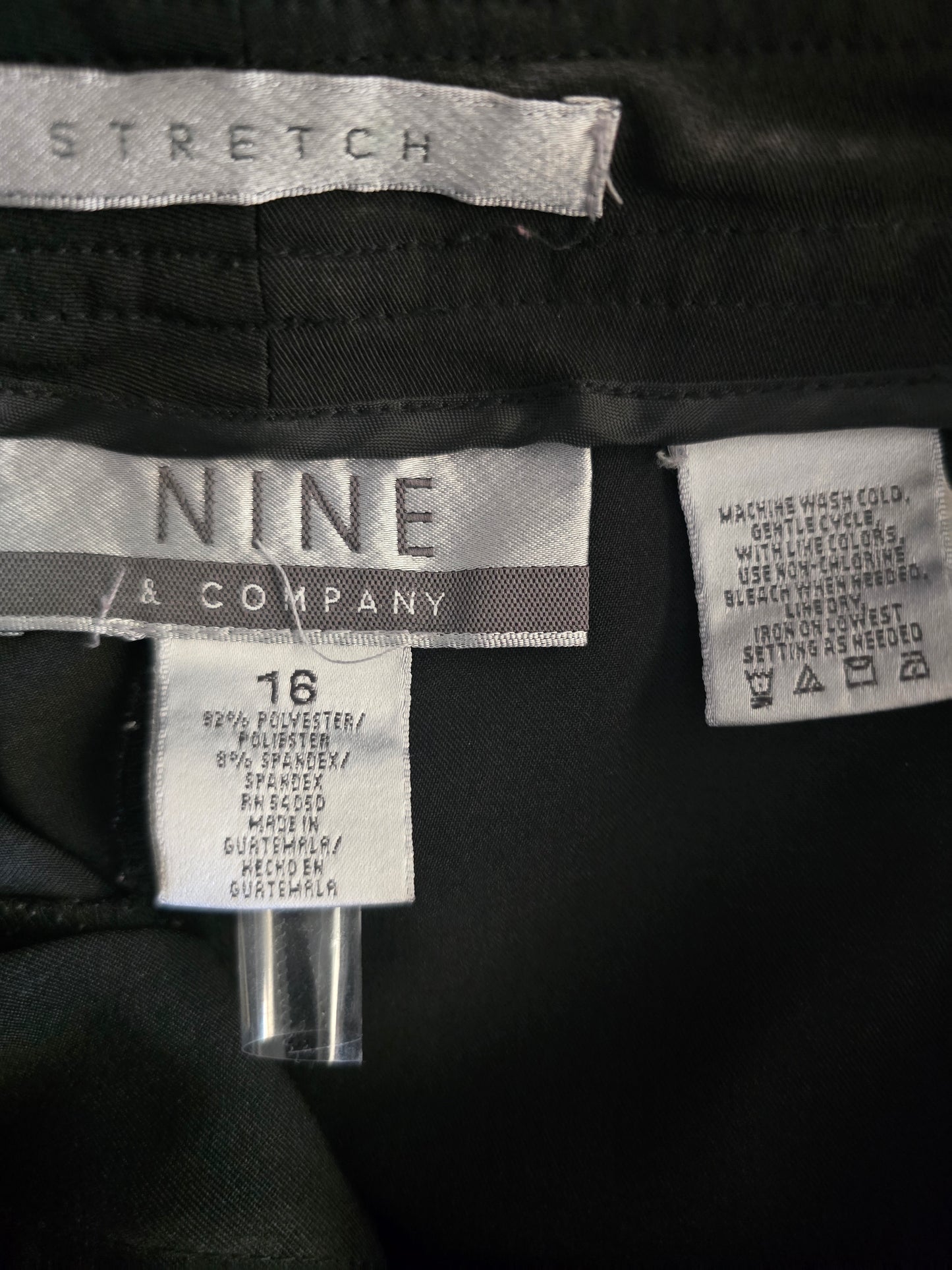 Pre-loved Nine & Company Black Stretch Dress Pants - Polyester Spandex Blend