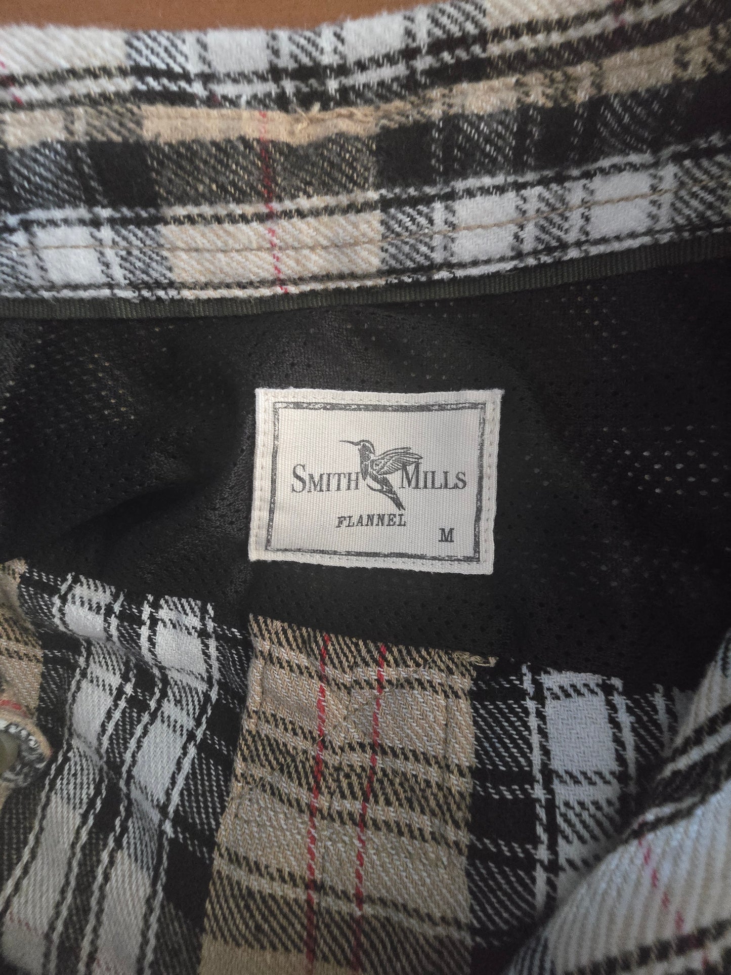 Pre-loved True Craft Plaid Flannel Shirt (Size L) - White, Brown & Black