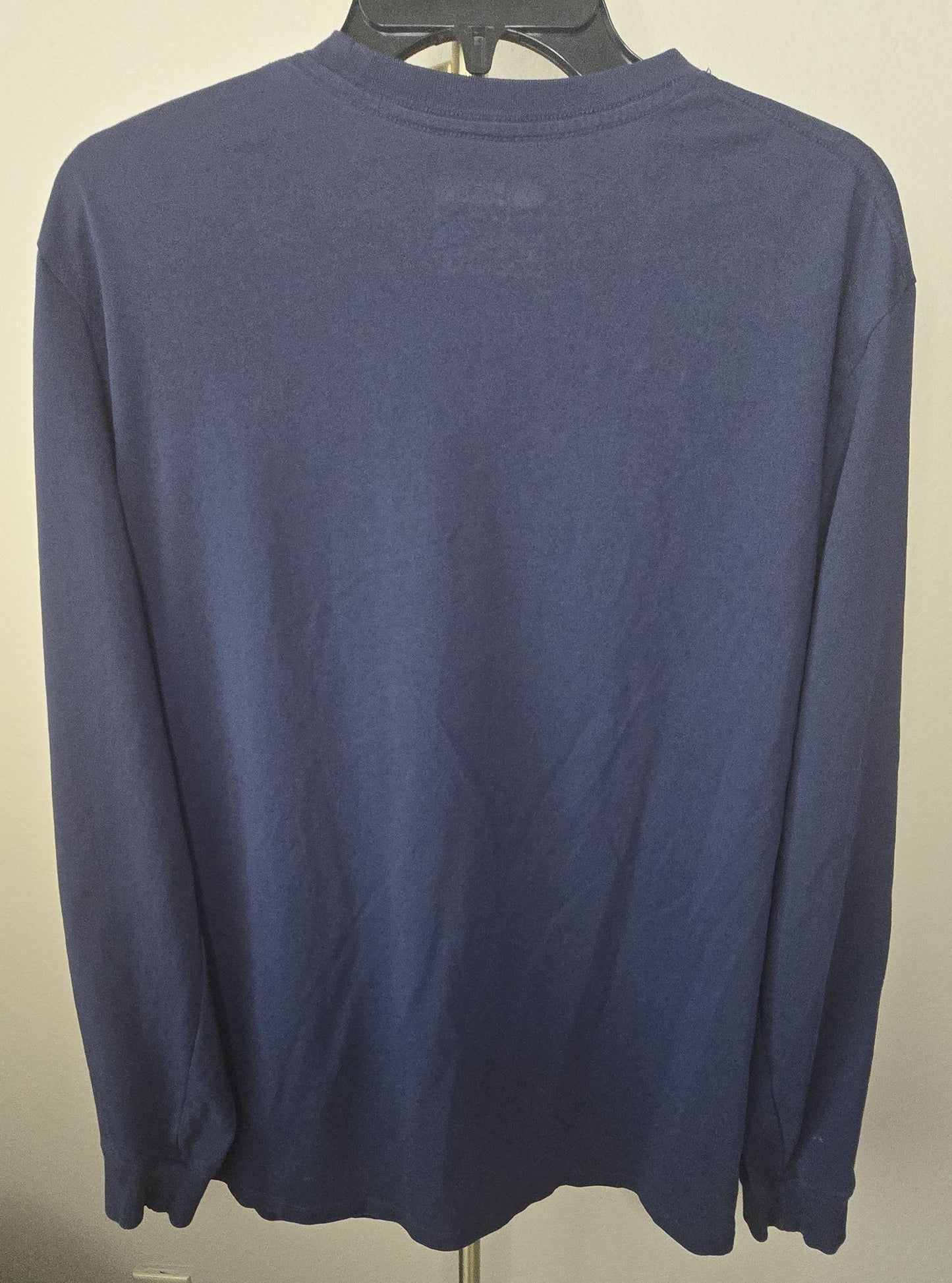 Pre-loved Men's Nike Sportswear Dri-FIT Long Sleeve T-Shirt - Blue - Size XL