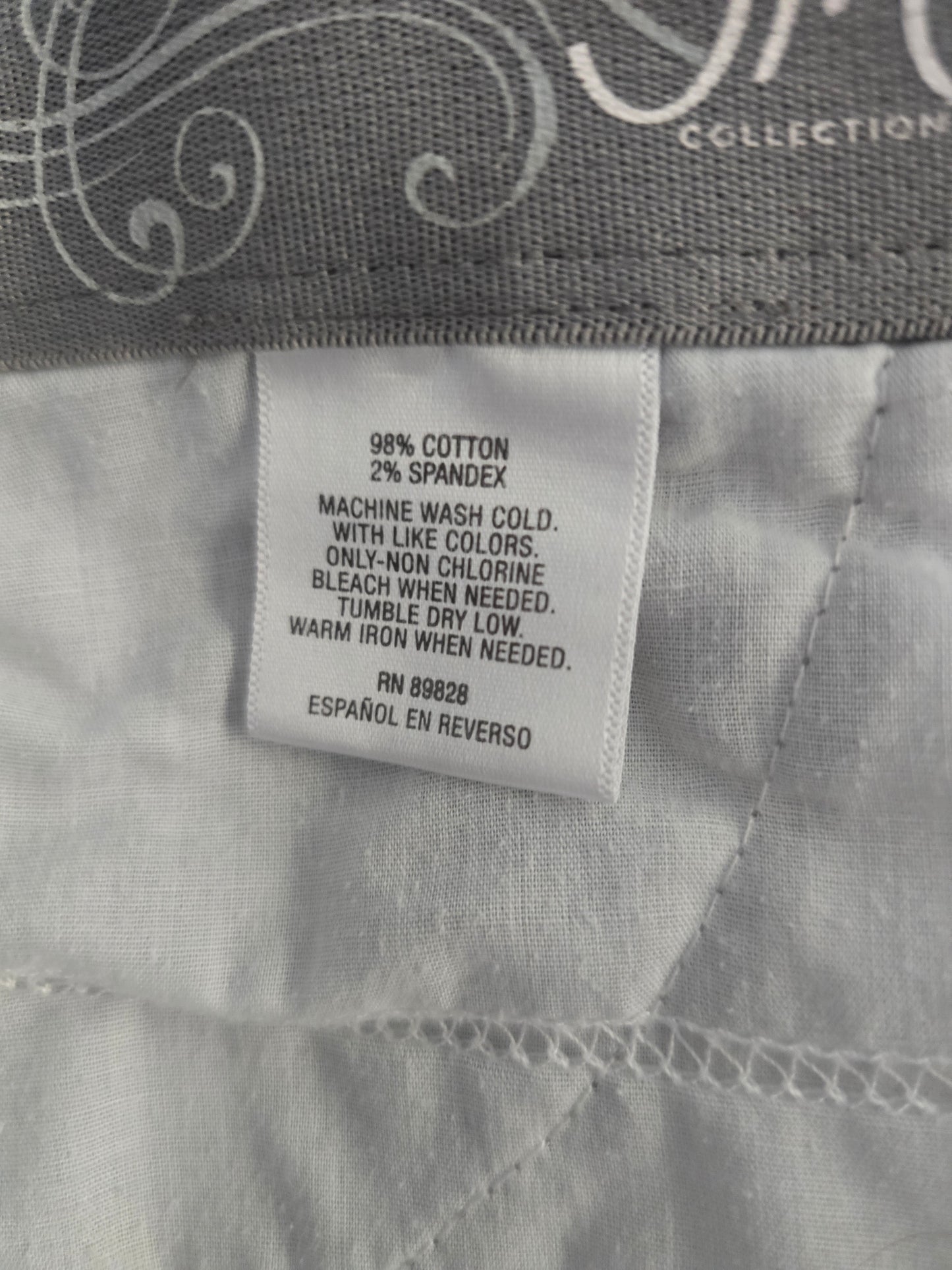 JM Collection Woman Women's Grey Capri Pants - Plus Size 20W - Stretch Cotton Blend