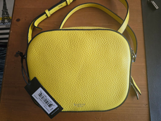 Botkier New York Women's Yellow Pebbled Leather Camera Crossbody Bag - New with Tags