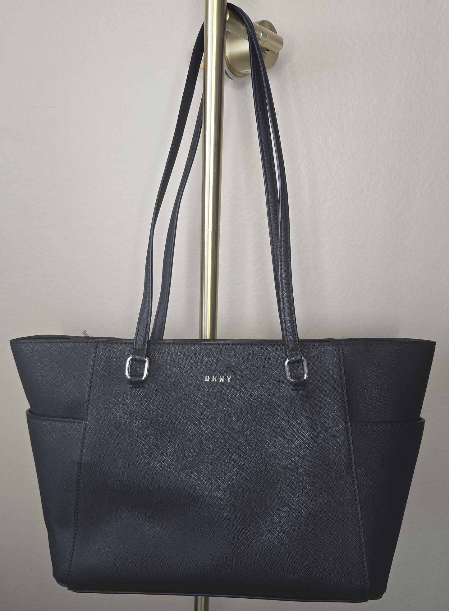 DKNY Black Saffiano Leather Tote Bag - Shoulder Bag - New with Tags