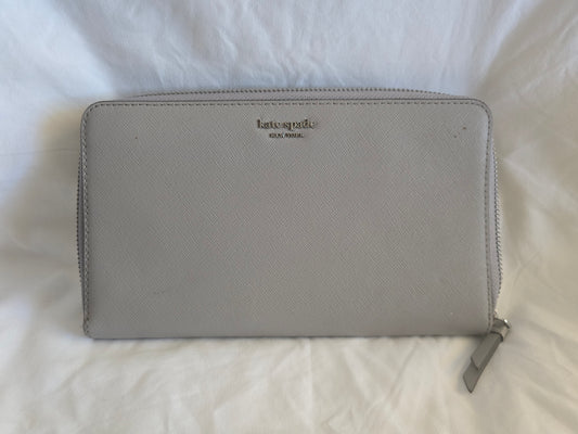 Kate Spade New York Black Saffiano Leather Large Bifold Wallet - Gold Hardware