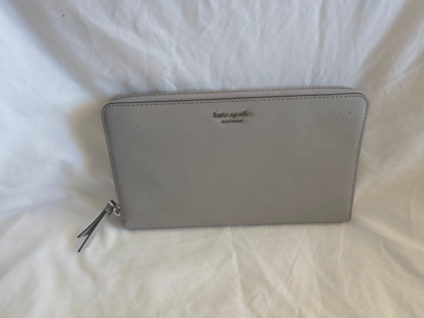 Kate Spade New York Black Saffiano Leather Large Bifold Wallet - Gold Hardware