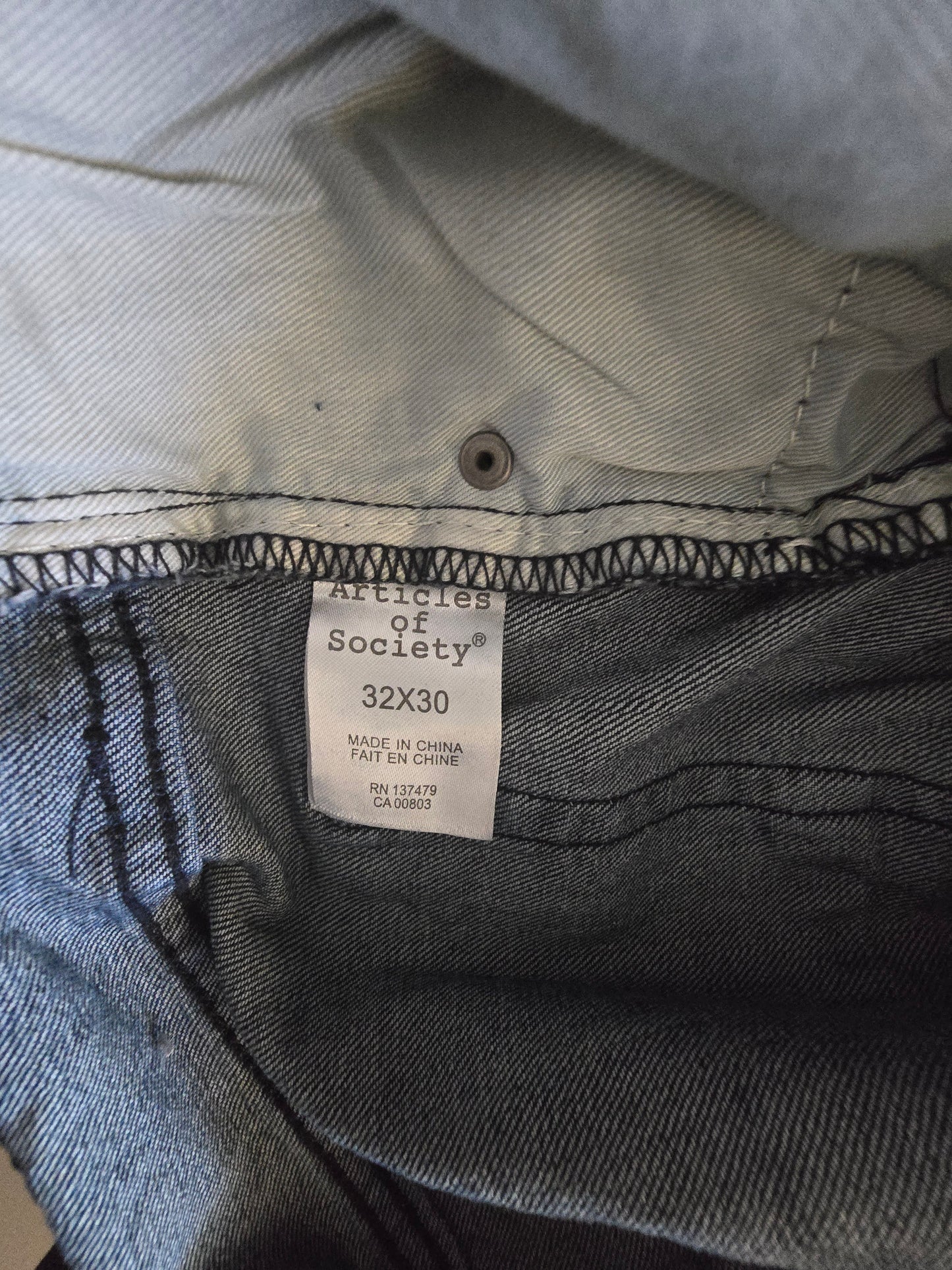 NWT Articles of Society Men's Dark Wash Slim Straight Denim Jeans - Size 32x30