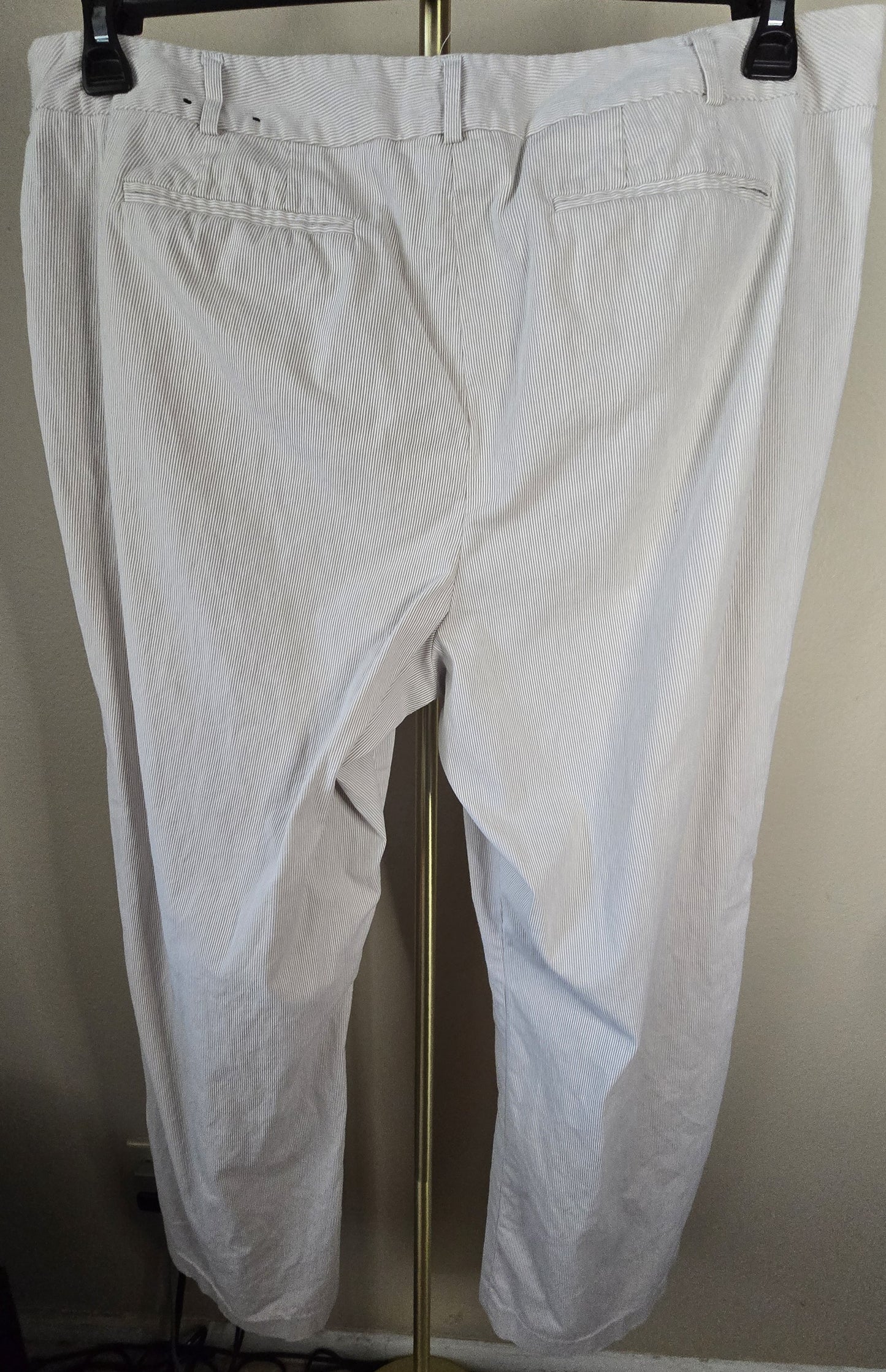 Comfortable Lane Bryant Plus Size 20 Striped Pants - Stretch Cotton for All-Day Wear