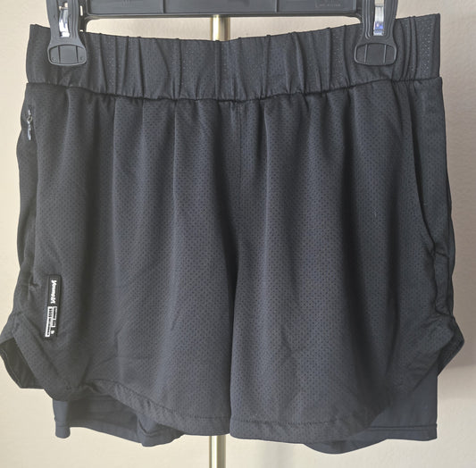 Performance Ready: Pre-Loved YoungLA Black 2-in-1 Athletic Shorts (Men's Large)