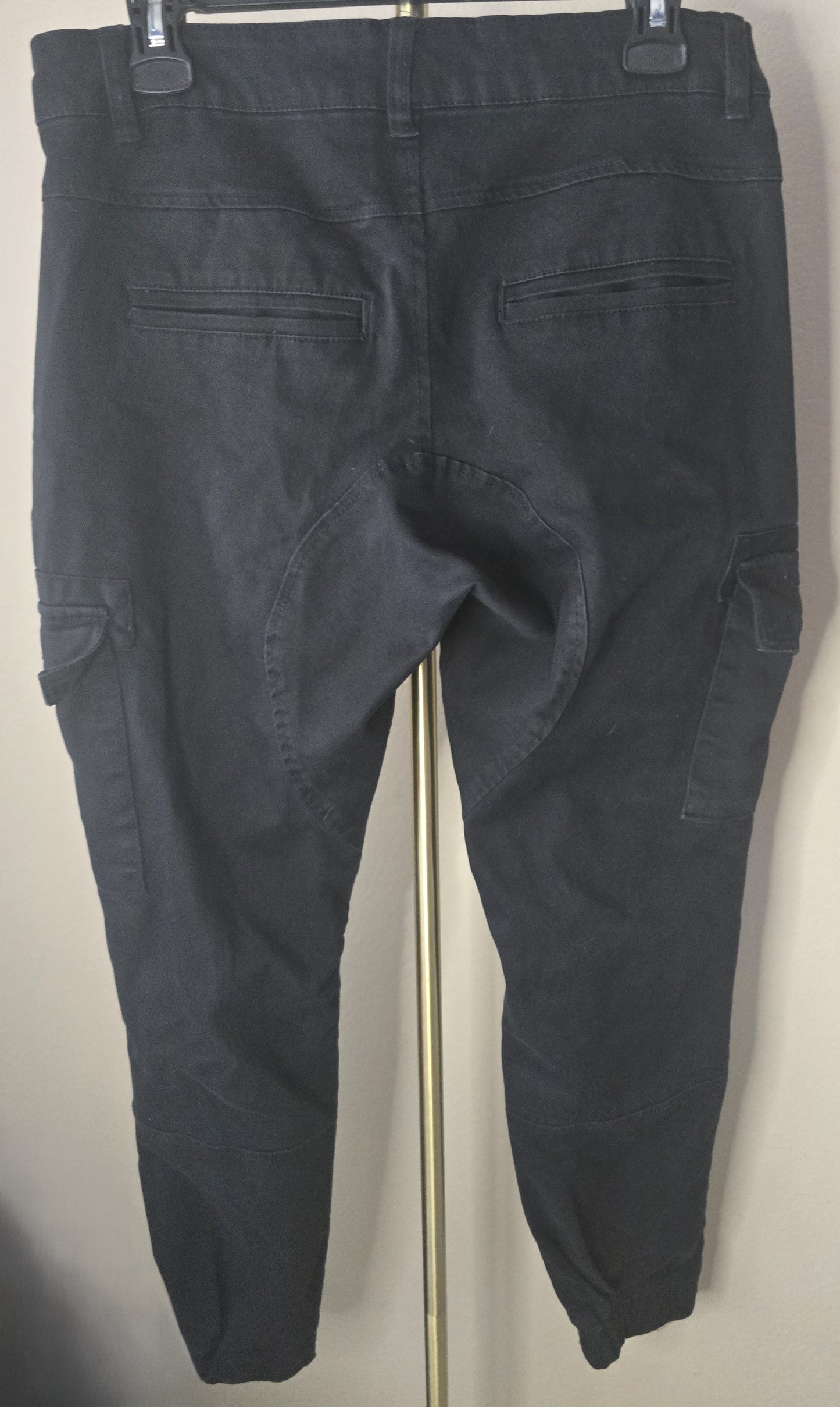 Modern Utility: Pre-Loved Twice Slim Fit Black Cargo Pants (Men's Size 32)
