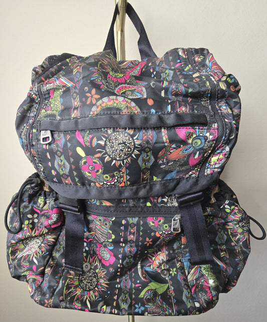 Artistic & Practical: Pre-Loved Sakroots Floral Backpack