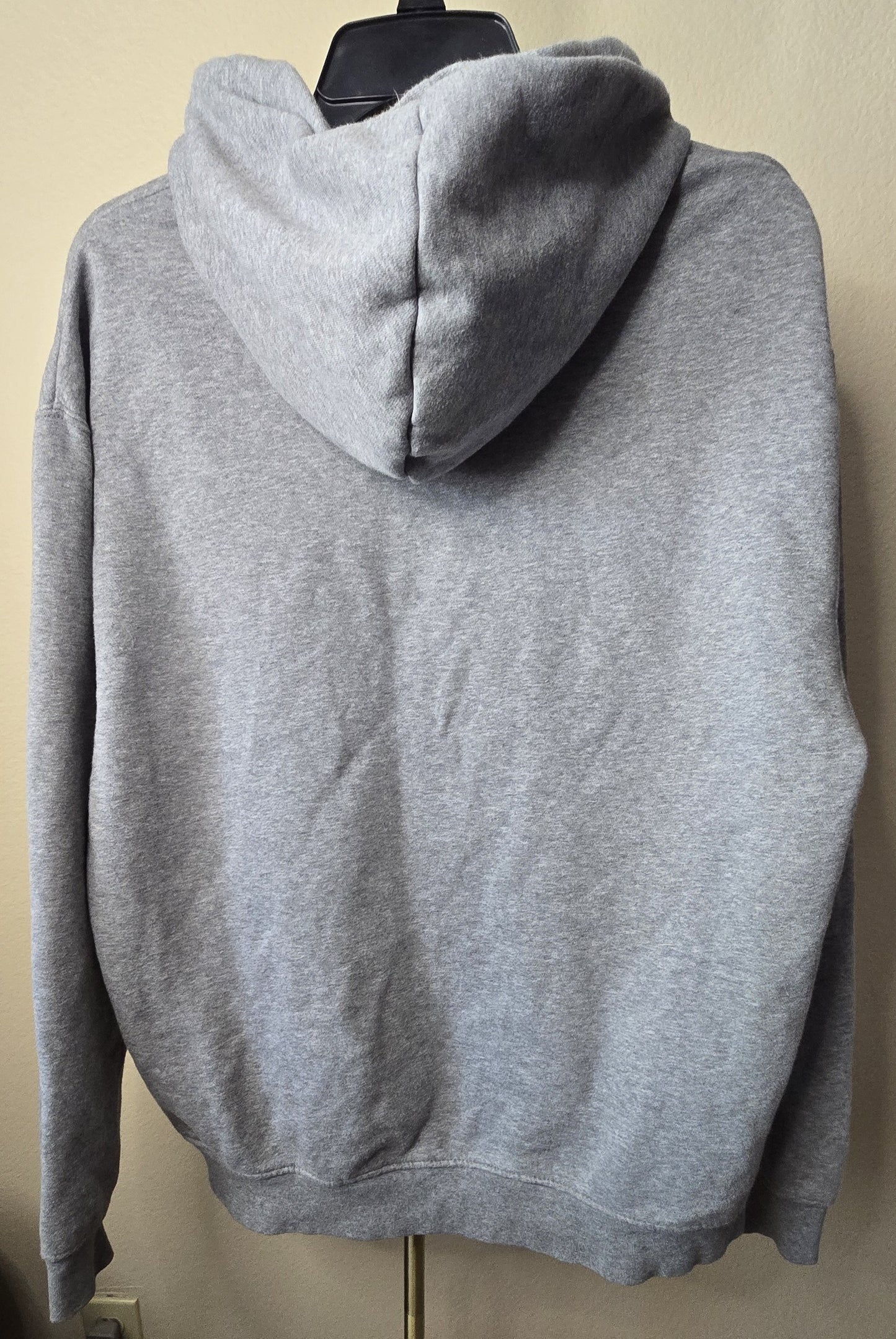 Iconic Comfort: Pre-Loved Jordan Brand Grey Pullover Hoodie (Men's Large)