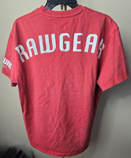 Bold & Athletic: Pre-Loved Rawgear Red Performance T-Shirt (Men's Small)