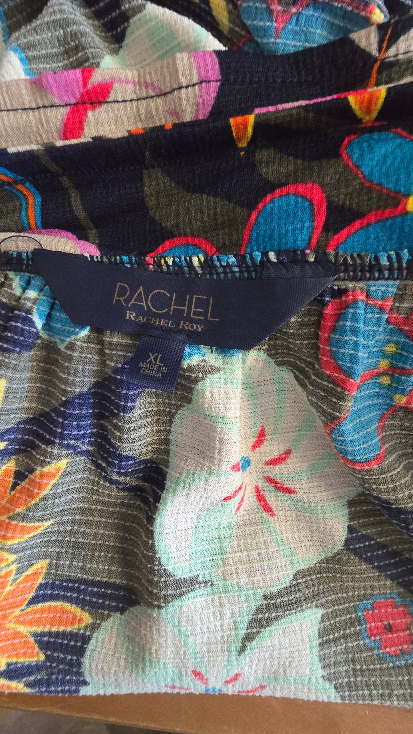 Effortless Style:  Rachel Blue Floral Cami Top (Women's Size XL)