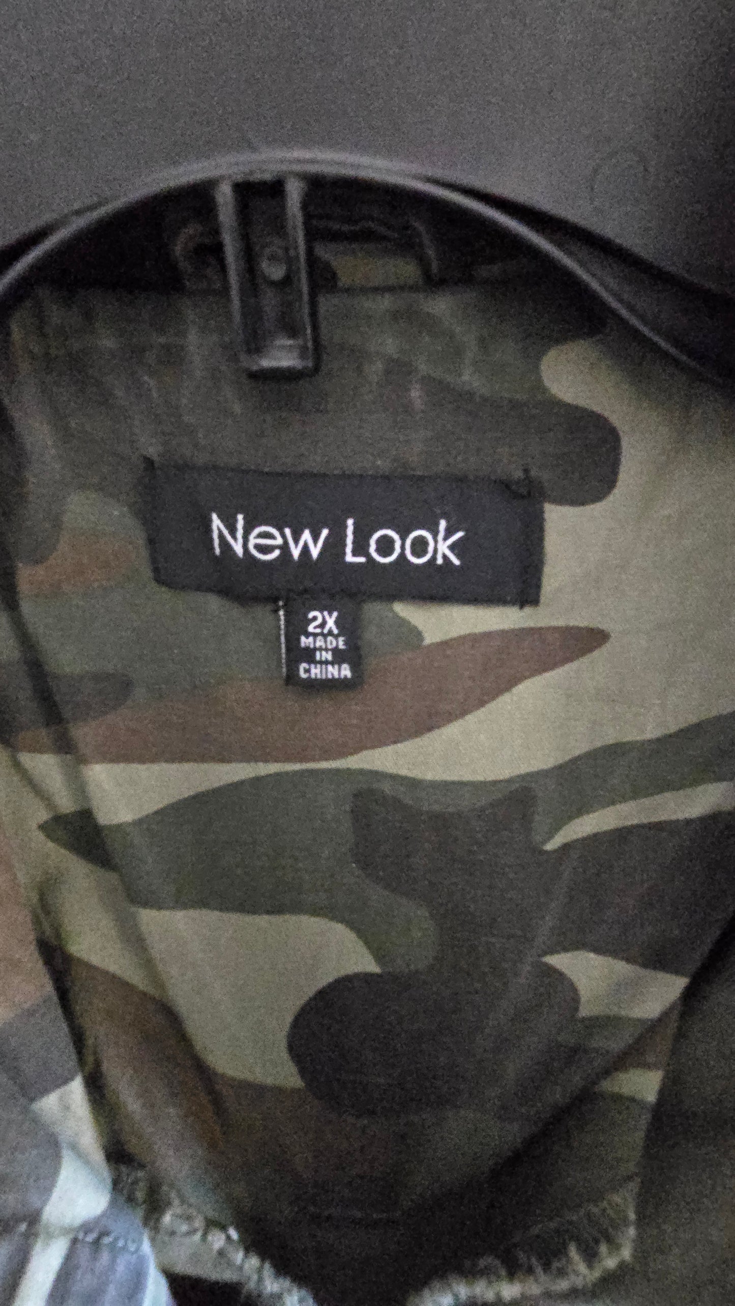 Street Style Staple: Pre-Loved Camouflage Jacket with Patches (Women's 2X)