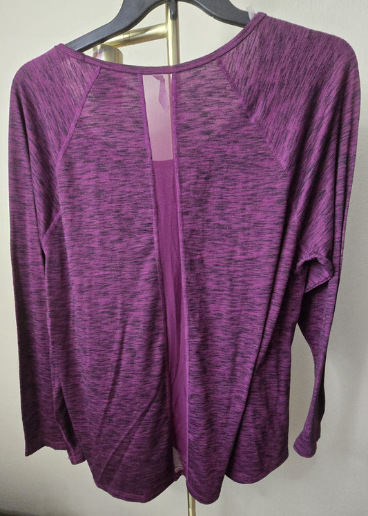 Active Comfort: Pre-Loved Ideology Maroon Long Sleeve Performance Top (Women's 2X)